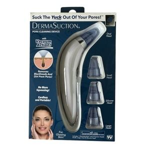 DermaSuction Facial Pore Vacuum, Blackhead Extractor Cleans Pores Gently